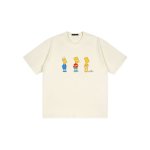 画像4: Bart Simpson Round Neck Short Sleeve T-Shirt　ユニセックス男女兼用バートーシンプソンプリント  ラウンドネック半袖 Tシャツ (4)