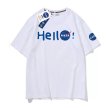 画像2: NASA×HELL short sleeve Round Neck Short Sleeve T-Shirt　ユニセックス男女兼用ナサNASA×HELLロゴプリント  ラウンドネック半袖 Tシャツ (2)