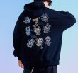 画像3: Unisex Music Panda reflective printed hoodie long sleeve 男女兼用  ユニセックスミュージックパンダ反射プリント 長袖フーディ パーカースウェット (3)