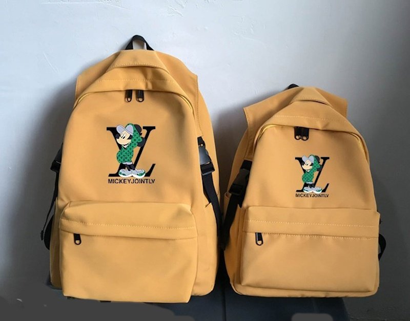 画像9: Mickey Mouse x Logo backpack rucksack　男女兼用ミッキーマウス×ロゴ バックパック　リュックサック　通学　通勤 (9)