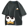 画像4: donald duck print Round Neck Short Sleeve T-Shirt　ユニセックス男女兼用ドナルドダックプリント  ラウンドネック半袖 Tシャツ (4)