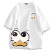 画像3: donald duck print Round Neck Short Sleeve T-Shirt　ユニセックス男女兼用ドナルドダックプリント  ラウンドネック半袖 Tシャツ (3)