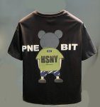 画像2: back view bear print Round Neck Short Sleeve T-Shirt　ユニセックス男女兼用バックヴューベアプリント  ラウンドネック半袖 Tシャツ (2)