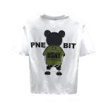 画像6: back view bear print Round Neck Short Sleeve T-Shirt　ユニセックス男女兼用バックヴューベアプリント  ラウンドネック半袖 Tシャツ (6)