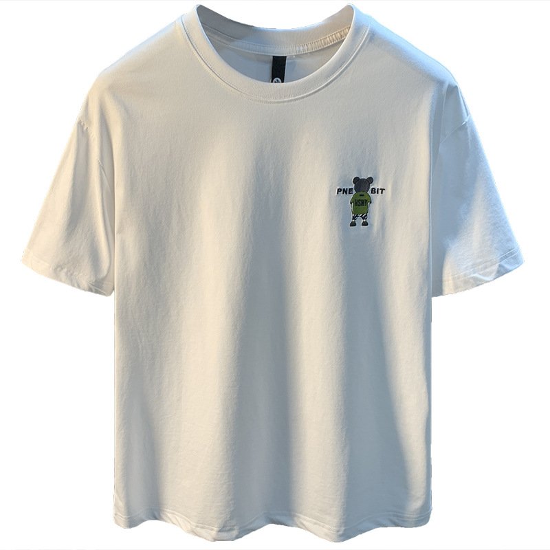 画像3: back view bear print Round Neck Short Sleeve T-Shirt ユニセックス男女兼用バックヴューベアプリント  ラウンドネック半袖 Tシャツ (3)