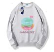 画像2: NASA x colorful hamburger crew neck Print sweatshirt Sweat　ユニセックス男女兼用ナサNASA×カラフルハンバーガープリント  スウェットトレーナー (2)