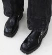 画像3: personalized diagonal zipper  thick-soled  shoes leather shoes  SLIP-ONS loafers   男女兼用レザー厚底ブリティッシュプラットフォームジップアップ ローファースリッポン シューズ (3)
