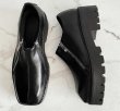 画像6: personalized diagonal zipper  thick-soled  shoes leather shoes  SLIP-ONS loafers   男女兼用レザー厚底ブリティッシュプラットフォームジップアップ ローファースリッポン シューズ (6)
