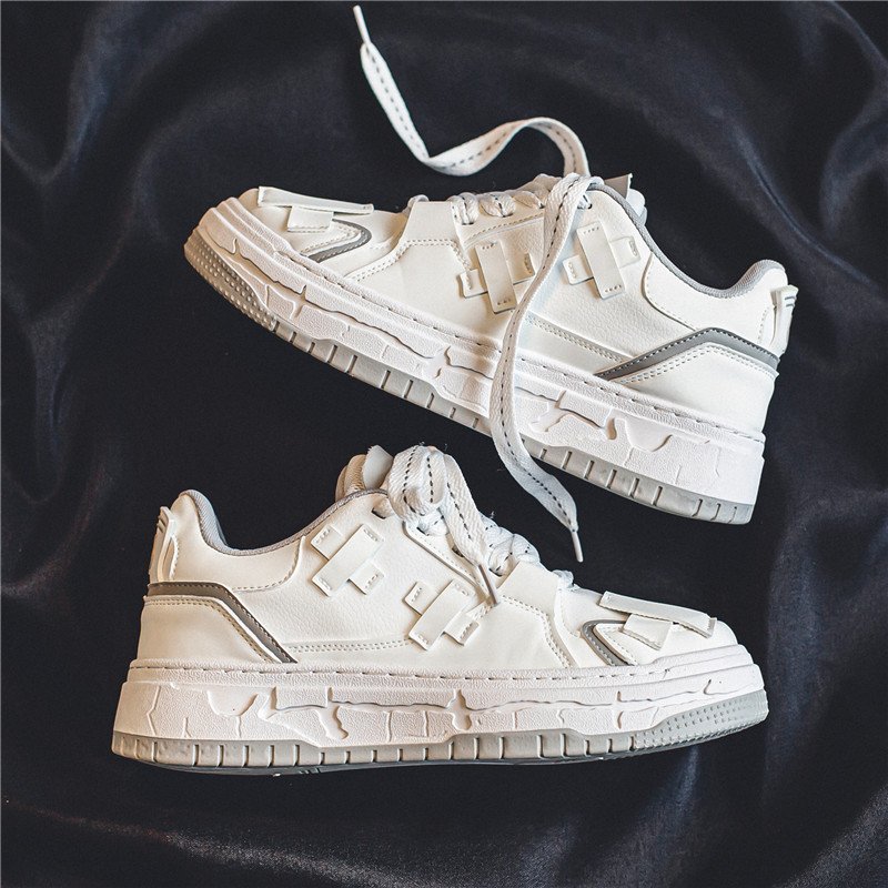 画像5: Unisex cross leatherLace-Up Sneakers shoes  ユニセックス男女兼用クロスレザーレースアップ  スニーカー  (5)