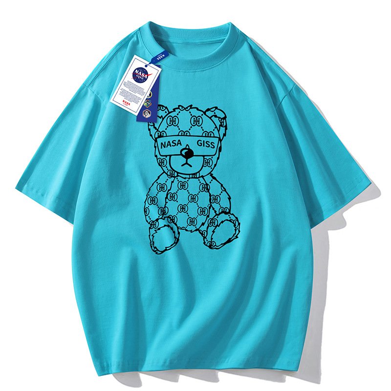 画像9: NASA GISS x Monogram Bear print Print oversizeT shirt　 ユニセックス男女兼用ナサ×モノグラムベアロゴプリント半袖 Tシャツ (9)