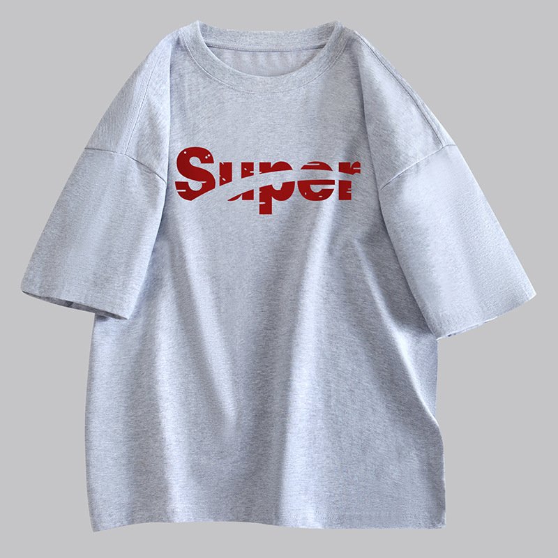 画像6: Super logo print Print oversizeT shirt　 ユニセックス男女兼用SUPERスーパーロゴプリント半袖 Tシャツ (6)