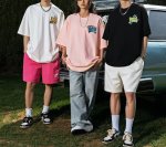 画像6: good vibes rose one point T shirt　 ユニセックス男女兼用good vibesローズバラ ワンポイントプリント半袖 Tシャツ (6)