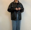 画像2: unisex leather trucker jacket　ユニセックス 男女兼用レザートラッカージャケットジャンバー (2)