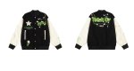 画像9: flower embroidery baseball uniform jacket blouson iconslab embroidery Stadium jumper ユニセックス 男女兼用 フラワー刺繍 スタジアムジャンパー スタジャン MA-1 ボンバー ジャケット ブルゾン (9)