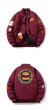 画像11: burger embroidered flocking trendy jacket stadium jacket baseball uniform jacket blouson ユニセックス 男女兼用バーガーハンバーガー刺繍 ベースボールジャケット スタジャン  (11)