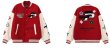 画像2: floral towel embroidered flocking trendy jacket stadium jacket baseball uniform jacket blouson ユニセックス 男女兼用フローラル刺繍 ベースボールジャケット スタジャン  (2)