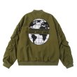 画像8: earth map embroidery stadium jacket baseball uniform jacket blouson ユニセックス 男女兼用地球アース地図刺繍ベースボールジャケット スタジャン  (8)