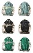 画像4: california stitch leather stadium jacket baseball uniform jacket blouson ユニセックス 男女兼用カリフォルニアステッチベースボールジャケット スタジャン  (4)
