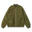 画像3: earth map embroidery stadium jacket baseball uniform jacket blouson ユニセックス 男女兼用地球アース地図刺繍ベースボールジャケット スタジャン  (3)