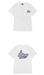 画像4: jaws print T shirt　 ユニセックス男女兼用ジョーズプリント半袖 Tシャツ (4)