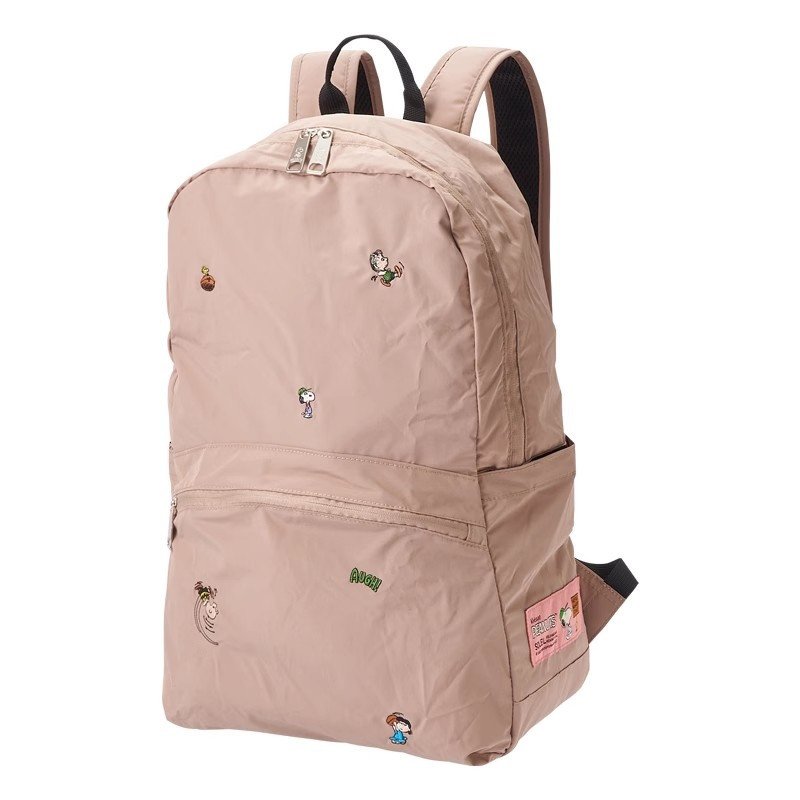 画像2: Snoopy & Family Embroidery Backpack rucksack 男女兼用 スヌーピー&ファミリー刺繍バックパック リュックサック 通学 通勤 (2)