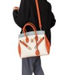 画像5: PU Leather 2 tone Colorful BK Bag with Shoulder Strap　PUレザー 2トーン　ハンドバッグ　ショルダーバッグ　通学　通勤 (5)