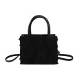 画像3: denim fringe square tote shoulder mini bag　フリンジデニムスクエアトートバッグ　ショルダーバッグ　通学　通勤 (3)