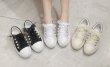 画像5:  With pearl x crystal chain leather lace up sneakers　パール×クリスタルチェーン付き レザーレースアップスニーカー サイズ35-39 (5)