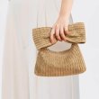 画像3: ribbon straw tote clutch bag　ストロービックリボン籠かごトートクラッチバッグ (3)