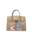 画像4: PU Leather KIDS LOVE IT Painted BK Bag with Shoulder Strap 6 colors　６色　PUレザー　ペイントデザイン　ハンドバッグ　ショルダーバッグ　通学　通勤 (4)