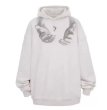 画像1: Unisex hand print hoodie long sleeve 男女兼用  ユニセックスハンド手プリント 長袖フーディ パーカースウェット (1)