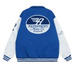 画像5: unisex REPRESENT embroidery baseball uniform jacket blouson Stadium jumper ユニセックス 男女兼用モーターカー刺繍 スタジアムジャンパー スタジャン MA-1 ボンバー ジャケット ブルゾン (5)