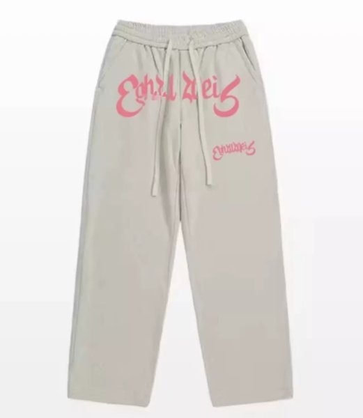 画像1:  Unisex Logo Print Sport Straight Casual Pants  Sweat Pants Jogger Pant ロゴ入りプリントスウェットパンツス ジョガーパンツ ユニセックス 男女兼用  (1)