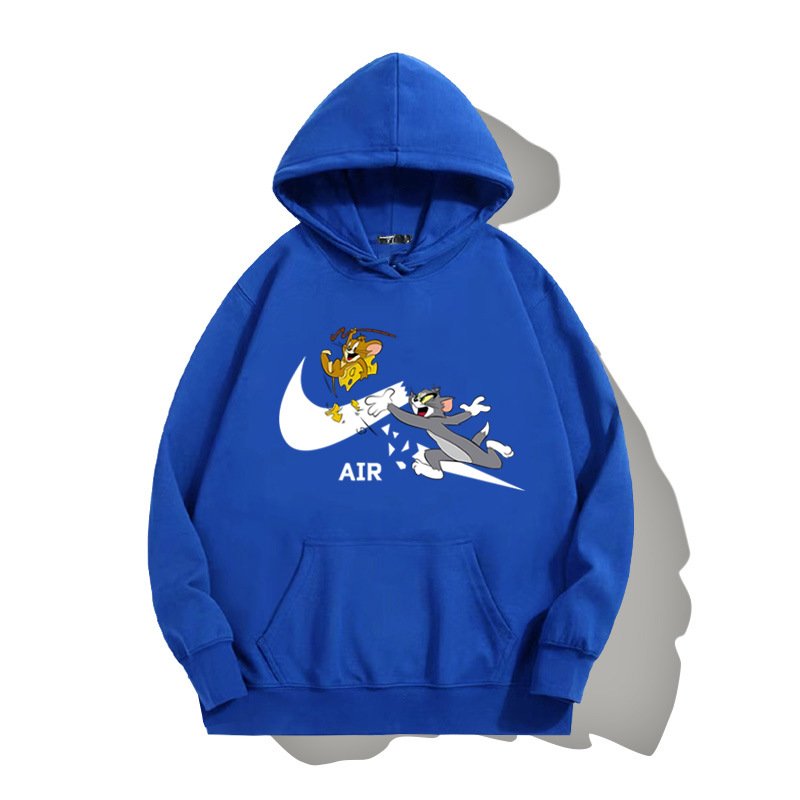 画像10: SALE セール New Tom and Jerry Broken swoosh AIR Logo Hoodie Hoody sweater  ユニセックス 男女兼用 トムとジェリー トム＆ジェリー ブロークン スウォッシュ エアーロゴ プリント フーディ スウェット パーカー (10)