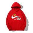 画像2: New Tom and Jerry Broken swoosh AIR Logo Hoodie Hoody sweater  ユニセックス 男女兼用 トムとジェリー トム＆ジェリー ブロークン スウォッシュ エアーロゴ プリント フーディ スウェット パーカー (2)