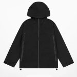 画像4: unisex long zip point hoodie jacket baseball uniform  blouson Stadium jumper ユニセックス 男女兼用ロングジップポイントフーディジャケットスタジアムジャンパー スタジャン MA-1 ボンバー ジャケット ブルゾン (4)