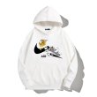 画像4: New Tom and Jerry Broken swoosh AIR Logo Hoodie Hoody sweater  ユニセックス 男女兼用 トムとジェリー トム＆ジェリー ブロークン スウォッシュ エアーロゴ プリント フーディ スウェット パーカー (4)