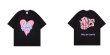 画像4: VUNC Lovely Heart printed T shirt　 ユニセックス男女兼用ラブリーハートプリント半袖 Tシャツ (4)