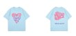 画像3: VUNC Lovely Heart printed T shirt　 ユニセックス男女兼用ラブリーハートプリント半袖 Tシャツ (3)