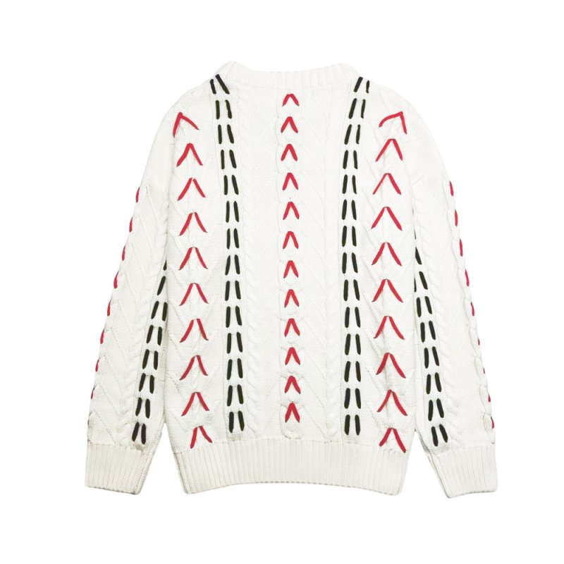 画像2: 24SS Unisex Cable Knit  Sweater Pullover ユニセックス 男女兼用 ケーブルニット プルオーバー セーター トップス (2)