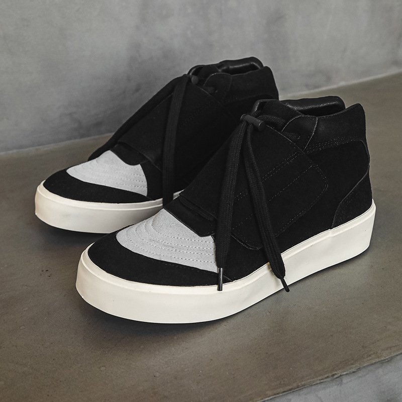 画像4: Unisex high cut leather sneakers shoes  ユニセックス男女兼用ハイカットレザースニーカー  (4)