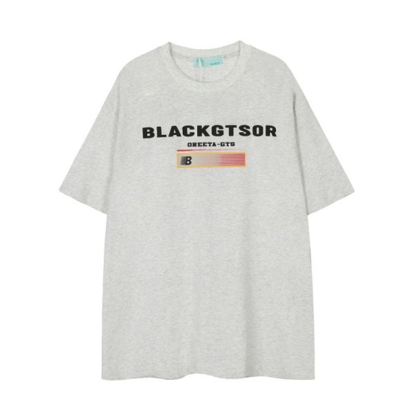 画像1: Flag letter printed T shirt　 ユニセックス男女兼用フラッグ＆レタープリント半袖 Tシャツ (1)