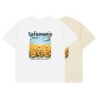 画像1: tulip mania print printed T shirt　 ユニセックス男女兼用チューリップマニアプリント半袖 Tシャツ (1)