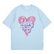 画像6: VUNC Lovely Heart printed T shirt　 ユニセックス男女兼用ラブリーハートプリント半袖 Tシャツ (6)