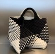 画像6: Mesh bicolor leather tote bag　メッシュバイカラーレザートートバッグ通学 通勤 ショッピング (6)