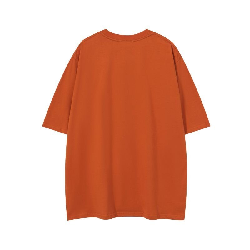 画像4: American retro cartoon letter short-sleeved T-shirt　 ユニセックス男女兼用レトロキャット＆ドッグプリント半袖 Tシャツ (4)
