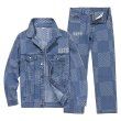 画像1: 24SS Unisex Design Denim Set Up Jacket + Pant 男女兼用　メンズ　レディース　デニム　ジーンズ　セットアップ　上下 (1)