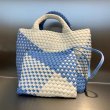 画像7: Mesh bicolor leather tote bag　メッシュバイカラーレザートートバッグ通学 通勤 ショッピング (7)