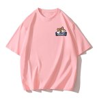 画像6: WASSUP One point cute dog round neck short sleeve T-shirt　 ユニセックス男女兼用WASSUPワズアップワンポイントキュートドッグプリント半袖 Tシャツ (6)