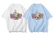 画像6: WASSUP wassup Bugs Bunny  round neck short sleeve T-shirt　 ユニセックス男女兼用WASSUPワズアップバッグスバニープリント半袖 Tシャツ (6)